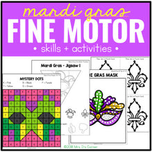 Load image into Gallery viewer, Mardi Gras Fine Motor Practice, Skills and Activities