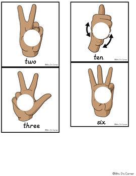 ASL Numbers to 20 Missing Pieces Task Box | Task Boxes for Special Education