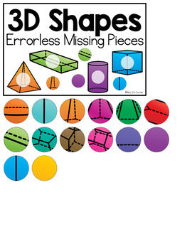 2D and 3D Shapes Missing Pieces Task Box | Task Boxes for Special Education