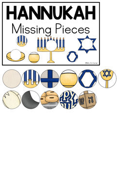 Hanukkah Missing Pieces Task Box | Task Boxes for Special Education