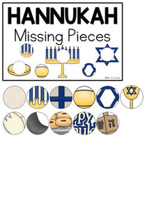 Hanukkah Missing Pieces Task Box | Task Boxes for Special Education