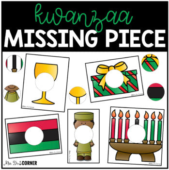 Kwanzaa Missing Pieces Task Box | Task Boxes for Special Education