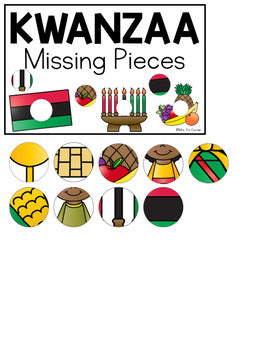 Kwanzaa Missing Pieces Task Box | Task Boxes for Special Education