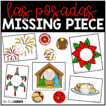 Las Posadas Missing Pieces Task Box | Task Boxes for Special Education