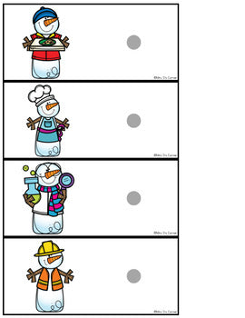 Snowman Disguise Task Boxes | Task Boxes for Special Education