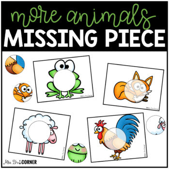 Animals (Set 2) Missing Pieces Task Box | Task Boxes for Special Education