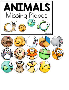 Animals (Set 2) Missing Pieces Task Box | Task Boxes for Special Education