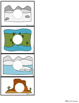 Landforms Missing Pieces Task Box | Task Boxes for Special Education