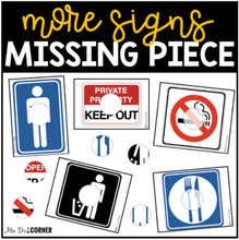Load image into Gallery viewer, Road Signs Missing Pieces Task Box | Task Boxes for Special Education
