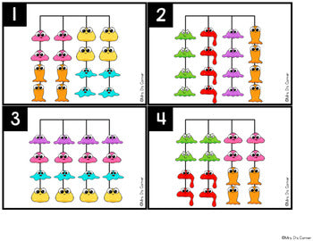 Slime Theme Matching Patterns Task Cards for Special Education