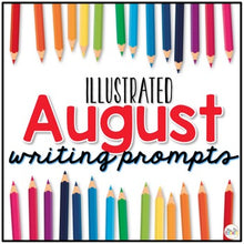 Load image into Gallery viewer, August Photo Writing Prompt Task Cards | Writing Prompts for August