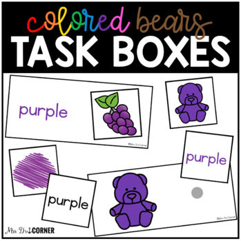 Colors Task Box | Matching Colors Task Boxes – mrsdsshop