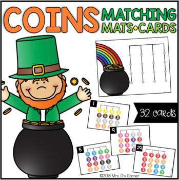 Coins Matching Mats and Activity Cards (Patterns, Colors, and Matching)