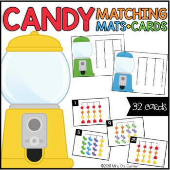 Candy Matching Mats and Activity Cards (Patterns, Colors, and Matching)