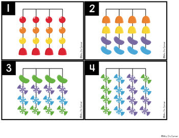 Candy Matching Mats and Activity Cards (Patterns, Colors, and Matching)