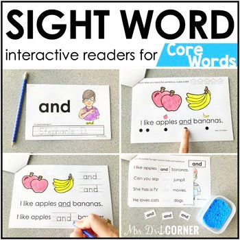 Core Vocab Interactive Sight Word Reader Bundle | Core Vocabulary Books