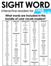 Load image into Gallery viewer, Core Vocab Interactive Sight Word Reader Bundle | Core Vocabulary Books