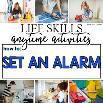 How to Set an Alarm Life Skill Anytime Activity | Life Skills Activities