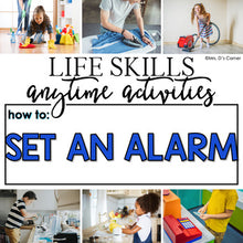 Load image into Gallery viewer, How to Set an Alarm Life Skill Anytime Activity | Life Skills Activities