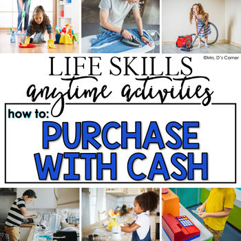 How to Purchase with Cash Life Skill Anytime Activity | Life Skills Activities