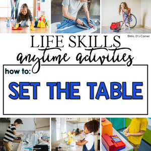 How to Set the Table Life Skill Anytime Activity | Life Skills Activities