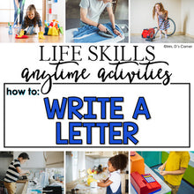 Load image into Gallery viewer, How to Write a Letter Life Skill Anytime Activity | Life Skills Activities