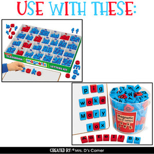 Magnetic Letter Dolch Flash Cards | Printable Dolch Flash Cards