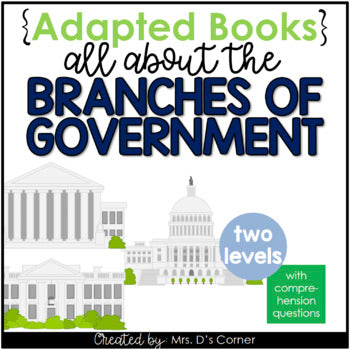 Branches of the US Government Adapted Books [ Level 1 and Level 2 ] - 4 booksets