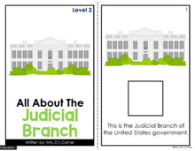 Load image into Gallery viewer, Branches of the US Government Adapted Books [ Level 1 and Level 2 ] - 4 booksets