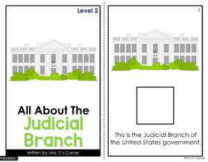 Branches of the US Government Adapted Books [ Level 1 and Level 2 ] - 4 booksets
