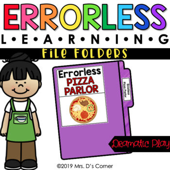 Dramatic Play Errorless Learning File Folder Activities [10 file folders!]