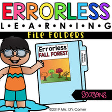 Load image into Gallery viewer, Seasons Errorless Learning File Folder Activities [16 file folders!]