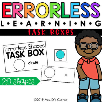 2D Shapes Errorless Learning Task Boxes (13 task boxes included!)