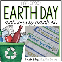 Load image into Gallery viewer, Earth Day Activity Packet | Earth Day Activities