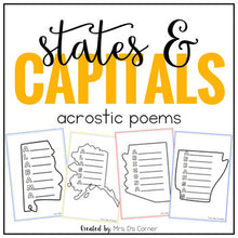 Load image into Gallery viewer, US State Acrostic Poems