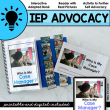 Load image into Gallery viewer, Who is My Case Manager? | Student Self Advocacy Adapted Book + Activity