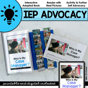 Who is My Case Manager? | Student Self Advocacy Adapted Book + Activity