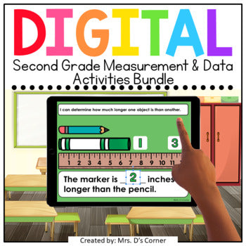 Second Grade Measurement and Data Standards-Aligned Digital Activity Bundle