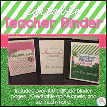Load image into Gallery viewer, Editable Teacher Binder { Frog Theme } - Ultimate Teacher Survival Guide