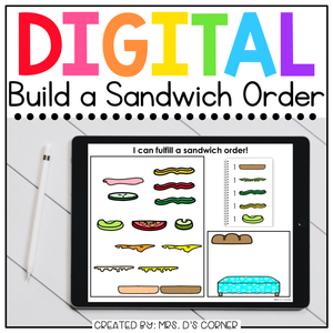 Digital Build a Sandwich | Digital Activities for Special Ed + Distance Learning