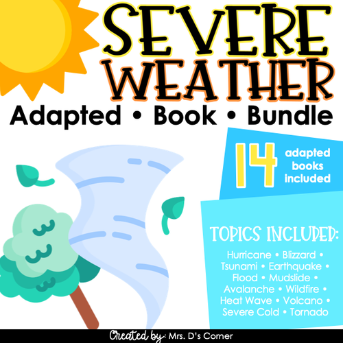 Severe Weather Adapted Book Bundle - 14 books total [ 2 Levels Per! ]