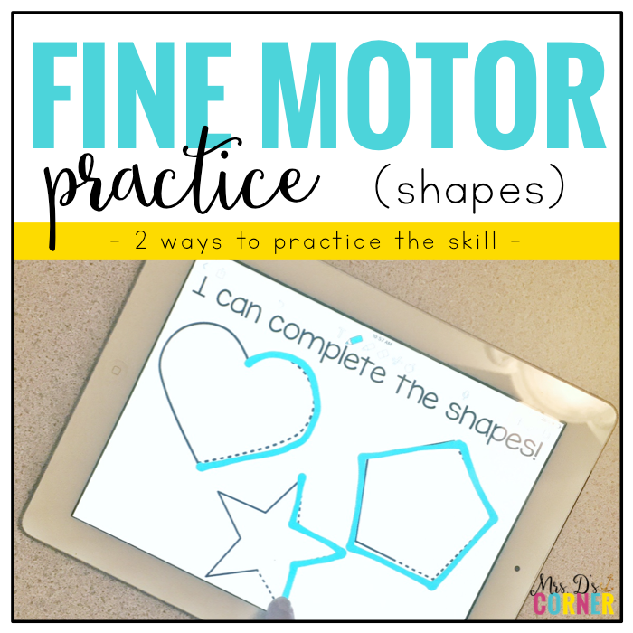 Fine Motor Skills Practice (Shapes) | Distance Learning