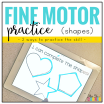 Fine Motor Skills Practice (Shapes) | Distance Learning – mrsdsshop