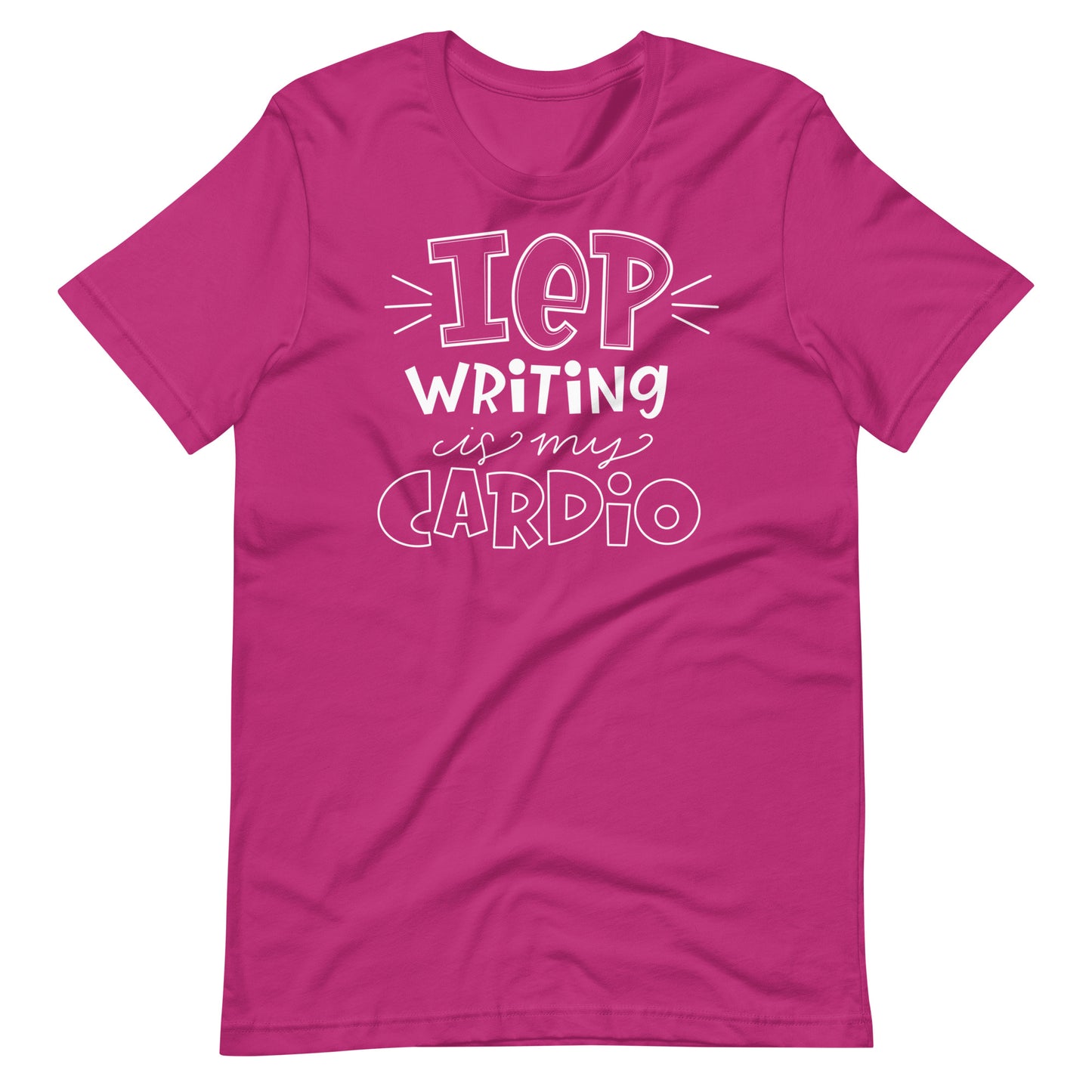 IEP Writing is My Cardio Short Sleeve Special Education Teacher Tee