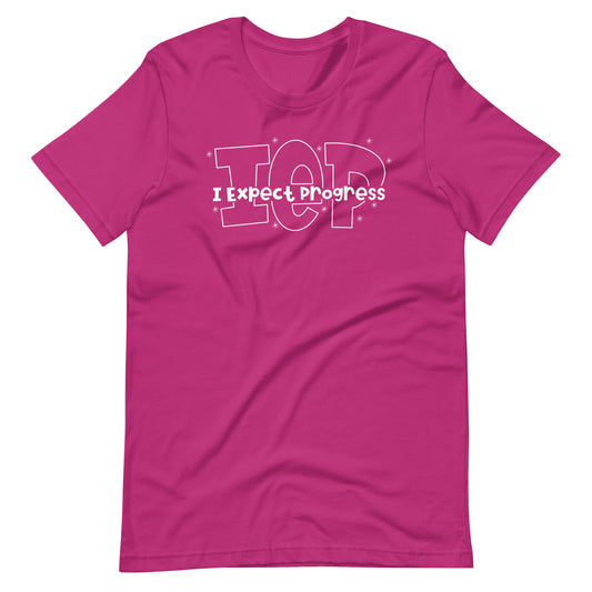 I Expect Progress IEP Short Sleeve Special Education Teacher Tee