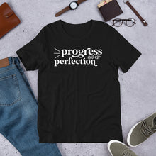 Load image into Gallery viewer, Progress Over Perfection Short Sleeve Special Education Teacher Tee
