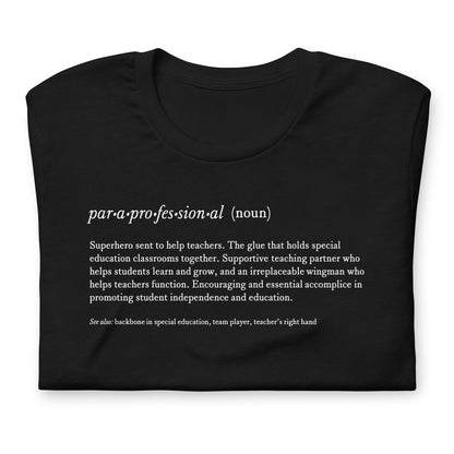 Paraprofessional Noun Teacher Tee