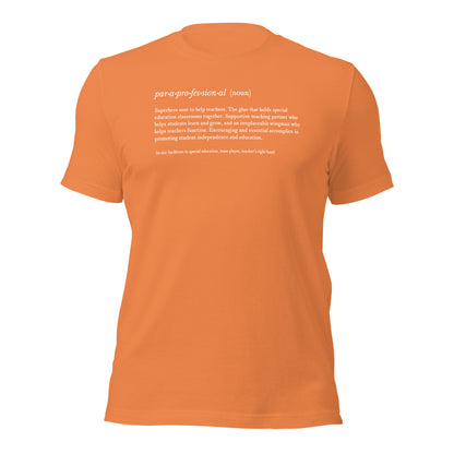 Paraprofessional Noun Teacher Tee