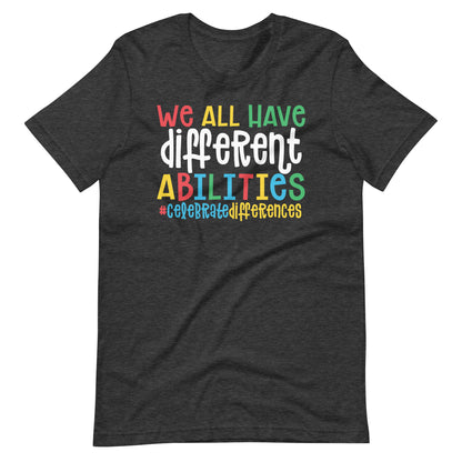 Celebrate Different Abilities Teacher Tee