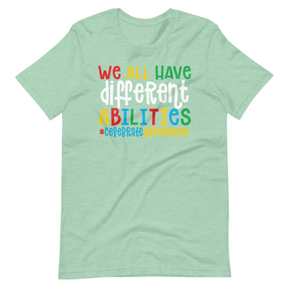 Celebrate Different Abilities Teacher Tee